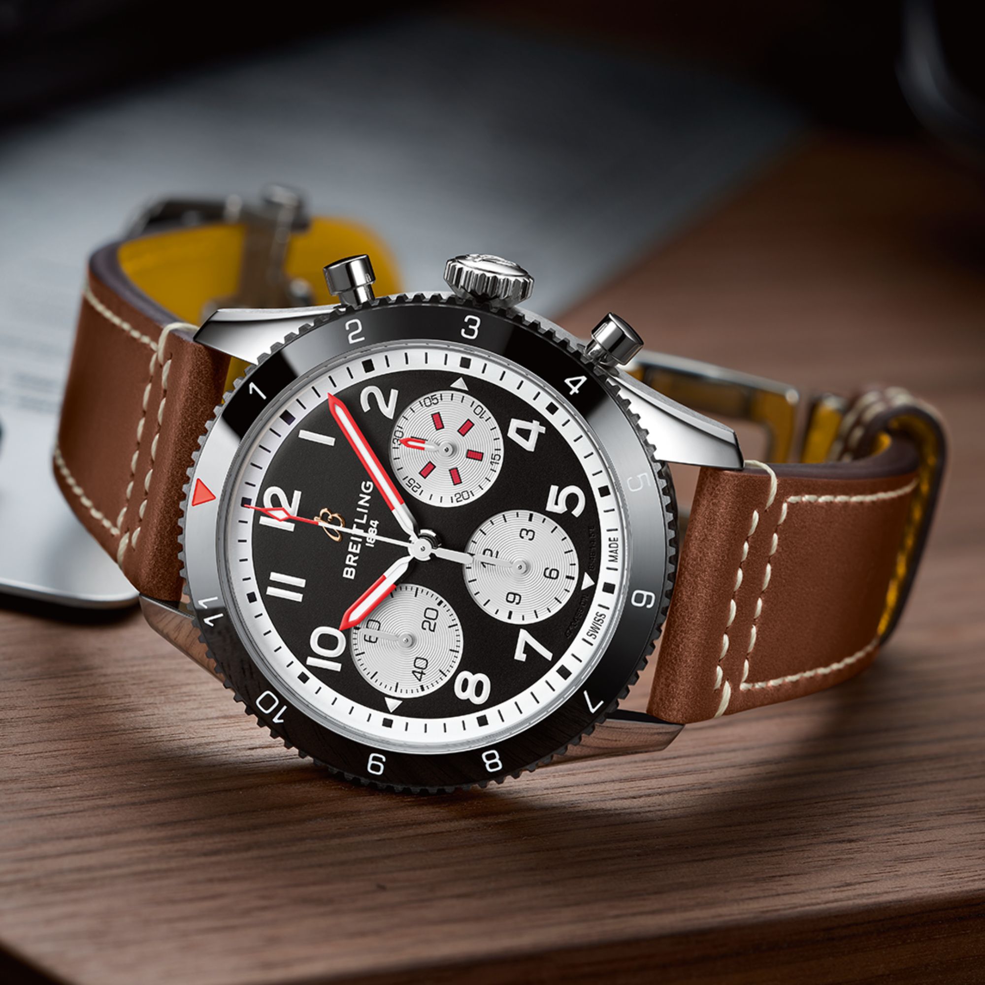 Classic AVI Mosquito Automatic Chronograph 42 mm Stainless Steel